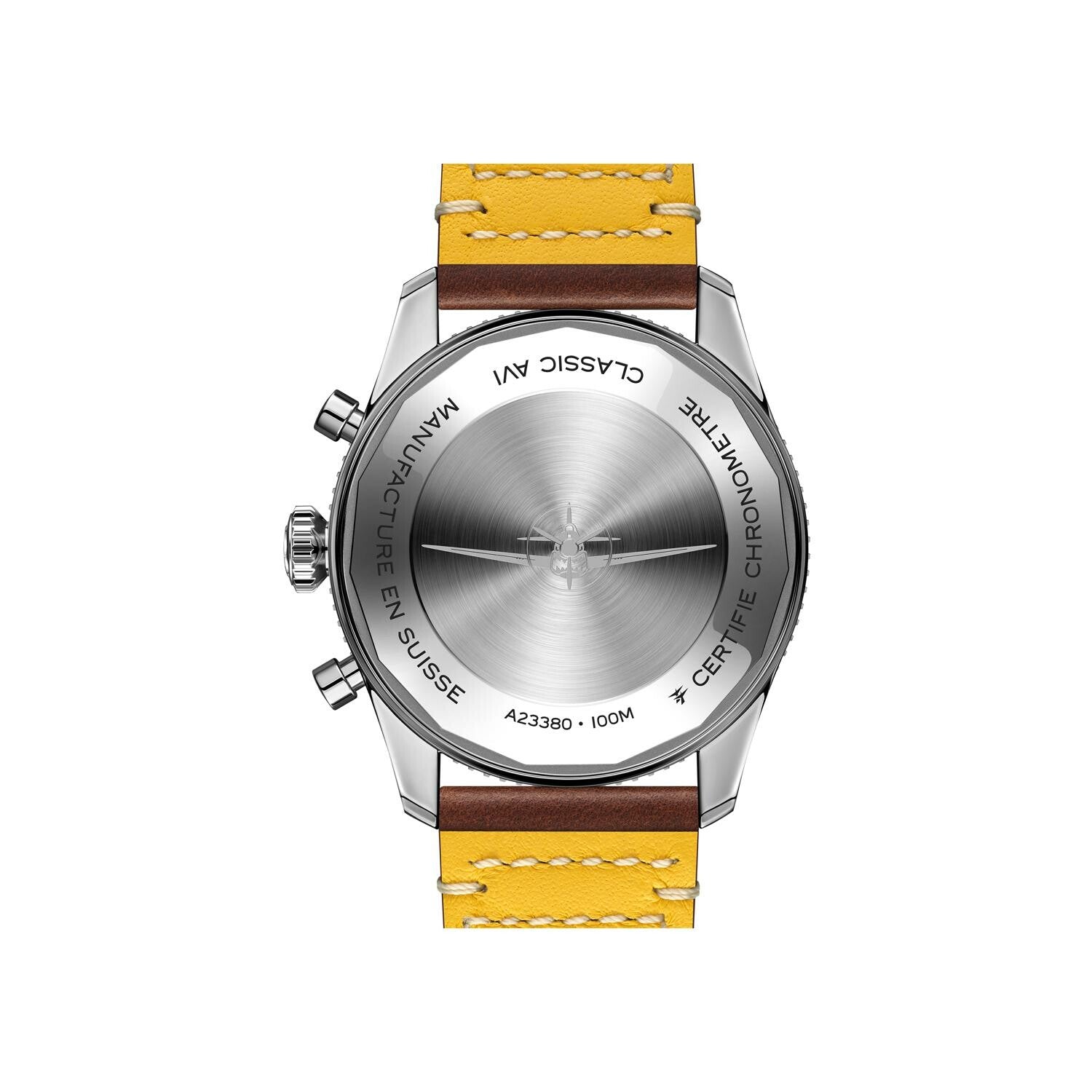  Shop Authentic Breitling Avi Chronograph 42 Curtiss Warhawk Green Dial Brown Leather Strap Watch for Men - A233802A1L1X1 - Luxxuri