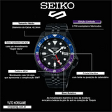  Shop Authentic Seiko Automatic SKX GMT Yuto Horigome Limited Edition Black Dial Black Steel Strap Watch For Men - SSK027K1 - Luxxuri