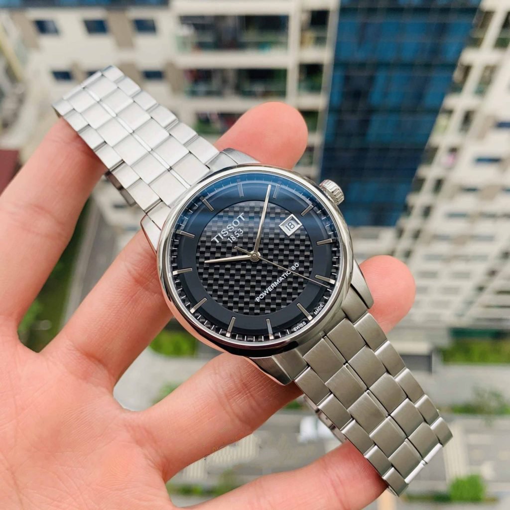  Shop Authentic Tissot Luxury Powermatic 80 Black Dial Silver Steel Strap Watch for Men - T086.407.11.201.02 - Luxxuri