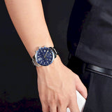  Shop Authentic Tissot Quickster Chronograph Blue Dial Watch For Men - T095.417.11.047.00 - Luxxuri