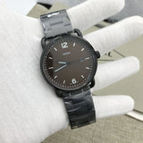  Shop Authentic Fossil The Commuter Brown Dial Black Steel Strap Watch for Men - FS5277 - Luxxuri