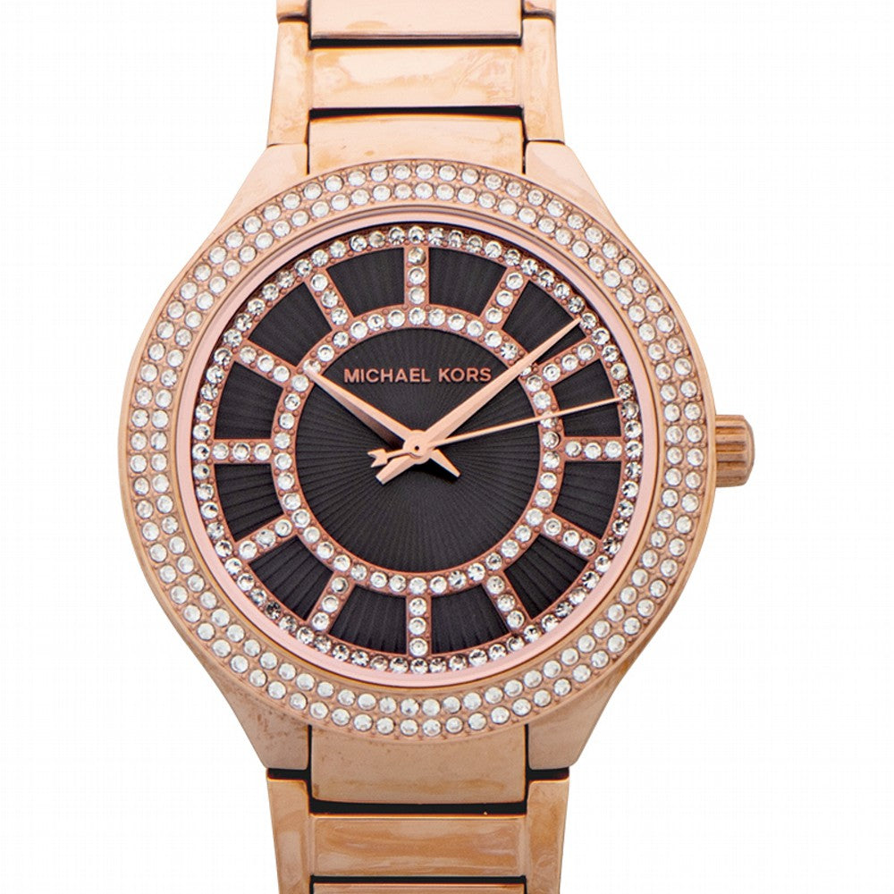  Shop Authentic Michael Kors Kerry Black Mother of Pearl Dial Rose Gold Dial Watch for Women - MK3397 - Luxxuri