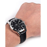  Shop Authentic Hugo Boss Aeroliner Chronograph Quartz Black Dial Black Leather Strap Watch For Men - HB1512448 - Luxxuri