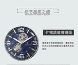  Shop Authentic Tommy Hilfiger Bruce Analog Blue Dial Brown Leather Strap Watch for Men - 1791278 - Luxxuri