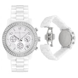  Shop Authentic Michael Kors Runway White Dial White Steel Strap Watch for Women - MK5188 - Luxxuri