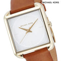  Shop Authentic Michael Kors Lake White Dial Brown Leather Strap Watch For Women - MK2584 - Luxxuri