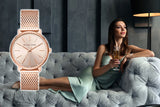  Shop Authentic Michael Kors Pyper Quartz Rose Gold Dial Rose Gold Mesh Strap Watch For Women - MK4340 - Luxxuri