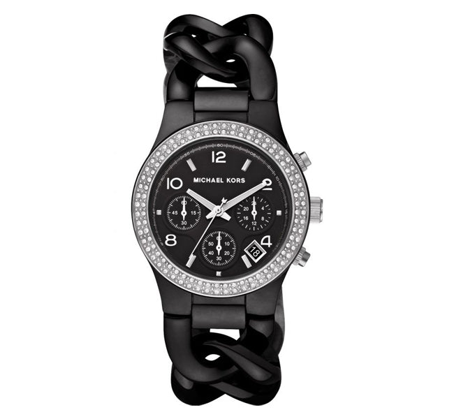  Shop Authentic Michael Kors Ceramic Black Dial Black Steel Strap Watch for Women - MK5388 - Luxxuri