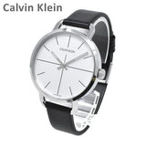  Shop Authentic Calvin Klein Evan White Dial Black Leather Strap Watch for Women - K7B231CY - Luxxuri