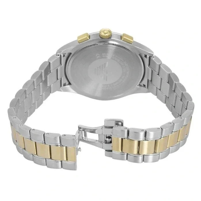  Shop Authentic Emporio Armani Paolo Chronograph Blue Dial Two Tone Steel Strap Watch For Men - AR11579 - Luxxuri