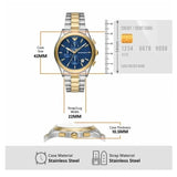  Shop Authentic Emporio Armani Paolo Chronograph Blue Dial Two Tone Steel Strap Watch For Men - AR11579 - Luxxuri