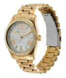  Shop Authentic Michael Kors Lexington Mother of Pearl White Dial Gold Steel Strap Watch for Women - MK1079 - Luxxuri