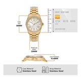  Shop Authentic Michael Kors Lexington Mother of Pearl White Dial Gold Steel Strap Watch for Women - MK1079 - Luxxuri
