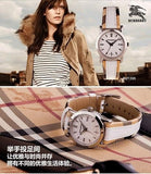  Shop Authentic Burberry Heritage Nova Heritage White Dial Leather Strap Watch for Women - BU1395 - Luxxuri