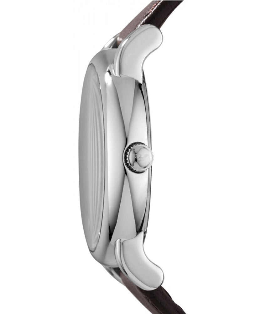  Shop Authentic Emporio Armani Classic Quartz Brown Dial Brown Leather Strap Watch For Men - AR1729 - Luxxuri