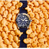  Shop Authentic Emporio Armani Sportivo Chronograph Quartz Blue Dial Blue Rubber Strap Watch For Men - AR6045 - Luxxuri