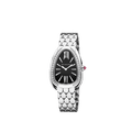  Shop Authentic Bvlgari Serpenti Seduttori Diamonds Black Dial Silver Steel Strap Watch for Women - SERPENTI103449 - Luxxuri
