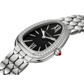  Shop Authentic Bvlgari Serpenti Seduttori Diamonds Black Dial Silver Steel Strap Watch for Women - SERPENTI103449 - Luxxuri