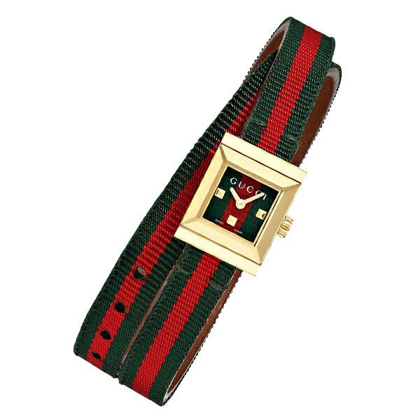  Shop Authentic Gucci G-Frame Multicolored Red and Green Dial Watch For Women - YA128527 - Luxxuri