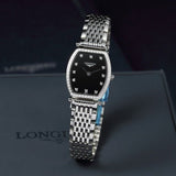 Shop Authentic Longines La Grande Classique de Longines Black Dial Silver Mesh Bracelet Watch for Women - L4.288.0.58.6 - Luxxuri