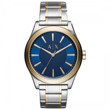  Shop Authentic Armani Exchange Nico Quartz Blue Dial Two Tone Steel Strap Watch For Men - AX2332 - Luxxuri