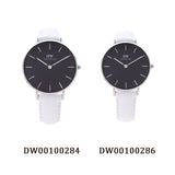  Shop Authentic Daniel Wellington Classic Petite Bondi Black Dial White Leather Strap Watch for Women - DW00100286 - Luxxuri