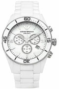  Shop Authentic Emporio Armani Ceramic Chronograph White Dial White Ceramic Strap Watch For Men - AR1424 - Luxxuri