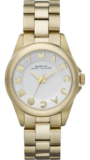  Shop Authentic Marc Jacobs Rivera White Dial Gold Steel Strap Watch for Women - MBM3134 - Luxxuri