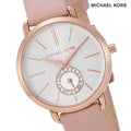  Shop Authentic Michael Kors Petite Portia Silver Dial Pink Rubber Strap Watch For Women - MK2735 - Luxxuri