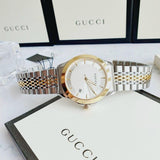  Shop Authentic Gucci G Timeless Silver Dial Two Tone Steel Strap Watch For Men - YA126409 - Luxxuri