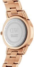  Shop Authentic Daniel Wellington Iconic Link Black Dial Rose Gold Steel Strap Watch for Women - DW00100210 - Luxxuri