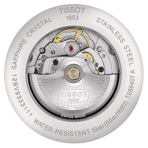  Shop Authentic Tissot Luxury Powermatic 80 Black Dial Silver Steel Strap Watch for Men - T086.407.11.201.02 - Luxxuri