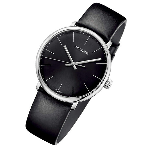  Shop Authentic Calvin Klein High Noon Quartz Black Dial Black Leather Strap Watch for Men - K8M211C1 - Luxxuri