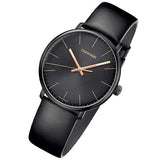  Shop Authentic Calvin Klein High Noon Quartz Black Dial Black Leather Strap Watch for Men - K8M214CB - Luxxuri