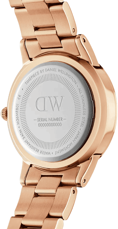  Shop Authentic Daniel Wellington Iconic Link Black Dial Rose Gold Steel Strap Watch for Women - DW00100212 - Luxxuri
