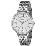  Shop Authentic Fossil Jacqueline White Dial Silver Steel Strap Watch for Women - ES3433 - Luxxuri