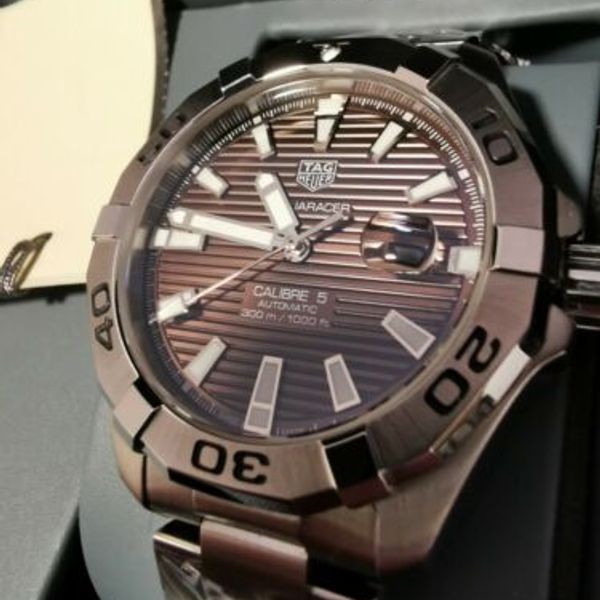 Tag Heuer Aquaracer Sunray Brown Dial Watch for Men - WAY2018.BA0927