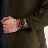  Shop Authentic Tag Heuer Autavia Calibre 5 Automatic Olive Green Dial Green Leather Strap Watch for Men - WBE5190.FC8268 - Luxxuri