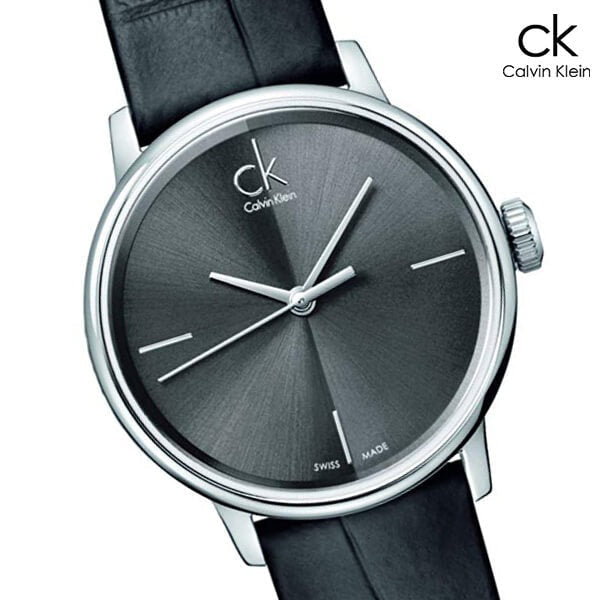  Shop Authentic Calvin Klein Accent Black Dial Black Leather Strap Watch for Women  - K2Y2Y1C3 - Luxxuri