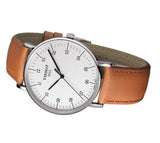  Shop Authentic Tissot T Classic Everytime Large White Dial Brown Leather Strap Watch For Men - T109.610.16.037.00 - Luxxuri