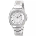 Coach Mini Boyfriend Diamonds Silver Dial Silver Steel Strap Watch for Women - 14501699