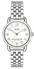 Coach Delancey White Dial Silver Steel Strap Watch for Women - 14502240