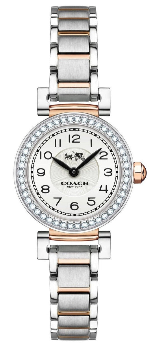 Coach Madison Crystals Silver Dial Two Tone Steel Strap Watch for Women - 14502404