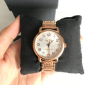 Coach Delancey White Dial Rose Gold Steel Strap Watch for Women - 14502497