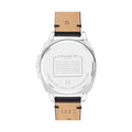 Coach Boyfriend Silver Dial Black Leather Strap Watch for Women - 14503152