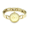 Coach Park Diamonds Gold Dial Gold Steel Strap Watch for Women - 14503171