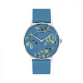 Coach Perry Floral Blue Dial Blue Leather Strap Watch for Women - 14503294