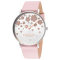 Coach Perry Silver Dial Pink Leather Strap Watch For Women - 14503325