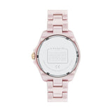 Coach Preston Pink Dial Pink Steel Strap Watch for Women - 14503465