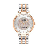 Coach Park Silver Dial Two Tone Steel Strap Watch for Women - 14503642